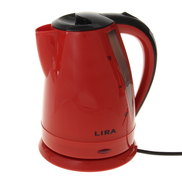 Чайник электрический LIRA LR 0113 red, 1800 Вт, 1.8 л, красный