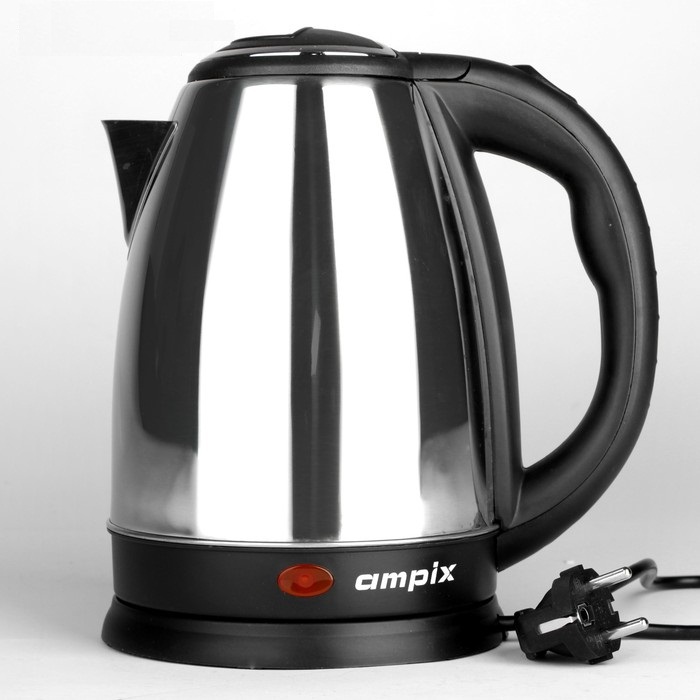 Чайник электрический Ampix AMP-1335, 1500 Вт, 1.8 л, серебристый
